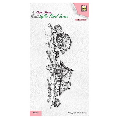 (IFS052)Nellie`s Choice Clearstamp - Slim line roses