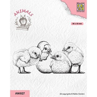 (ANI027)Nellie's Choice Clear Stamp Animals chicken