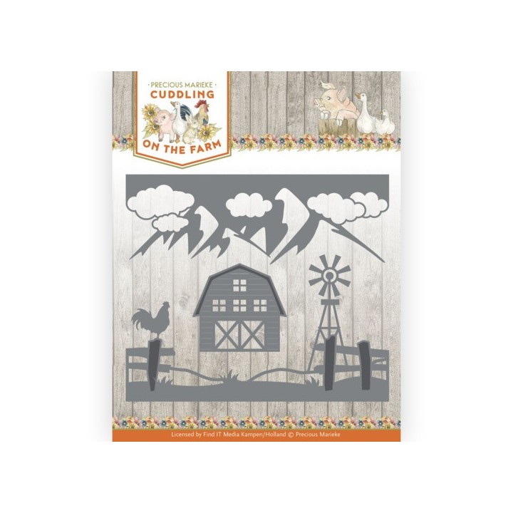 (PM10223)Dies - Precious Marieke - Cuddling on the Farm - Farm Landscape