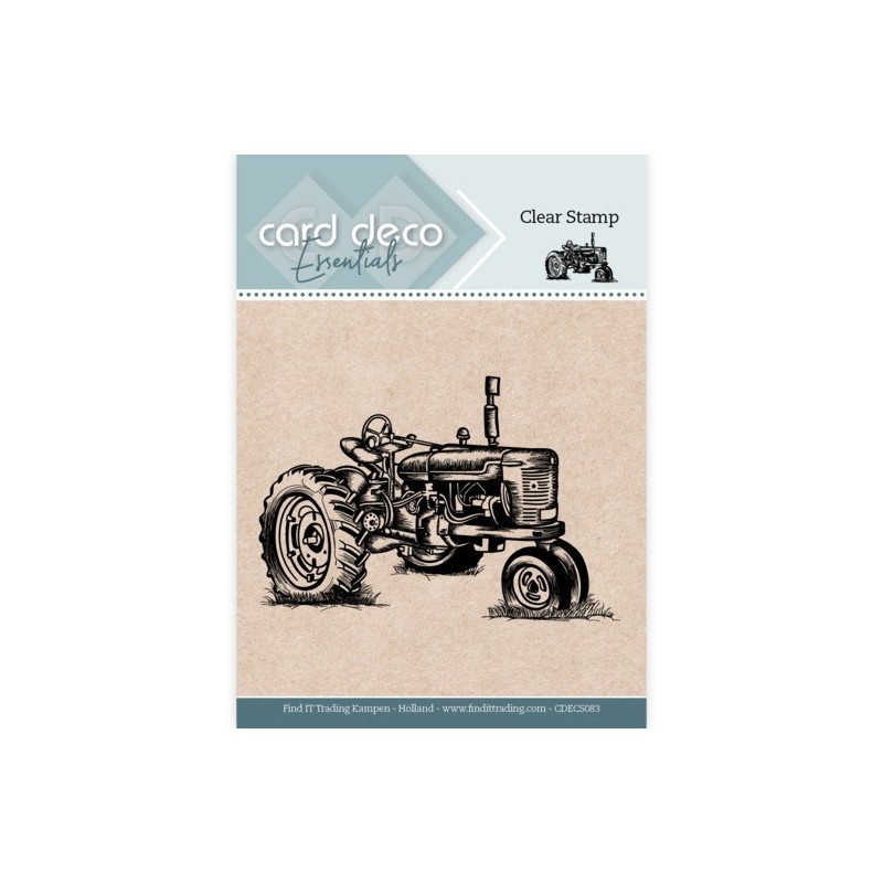 (CDECS083)Card Deco Essentials Clear Stamps - Tractor