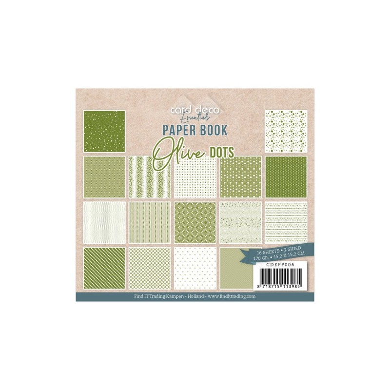 (CDEPP006)Card Deco Essentials - Paperbook - Olive