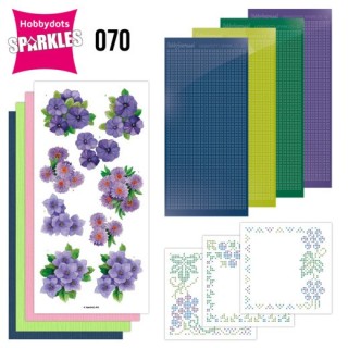 (SPDO070)Sparkles Set 70 - Jeanine's Art - Purple Flowers