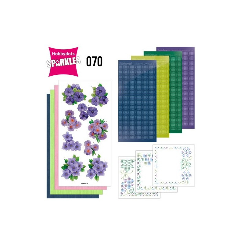 (SPDO070)Sparkles Set 70 - Jeanine's Art - Purple Flowers