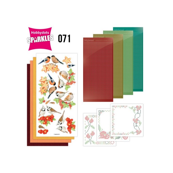 (SPDO071)Sparkles Set 71 - Jeanine's Art - Red Birds