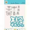 (HDCS016)Snellen Design Clearstamp +dies  - Garden flowers serie Insects