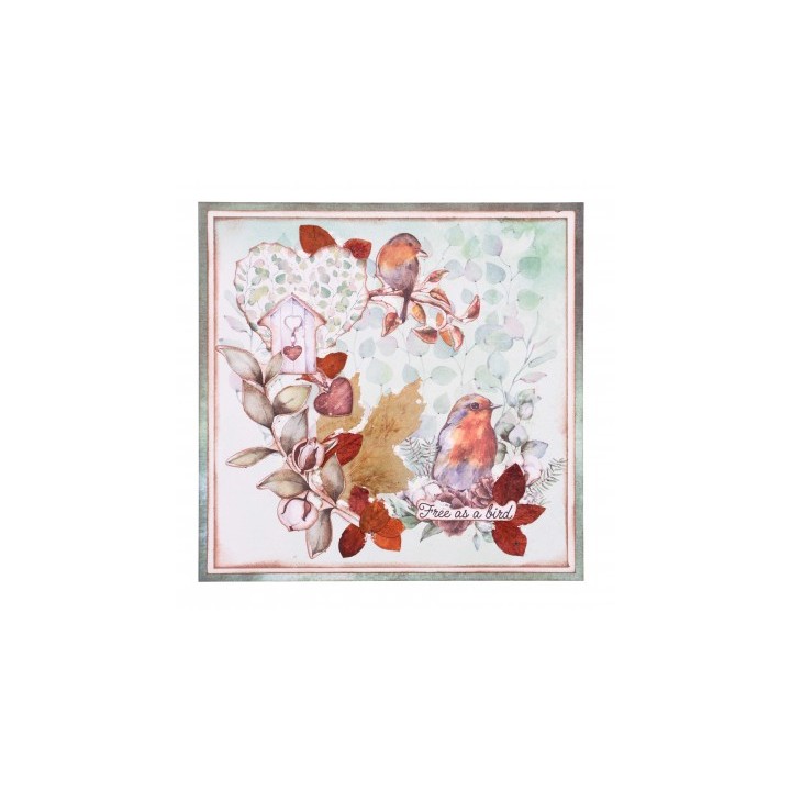 (SL-WG-PP24)Studio Light SL Paper Pad Greens Winter Garden nr. 24