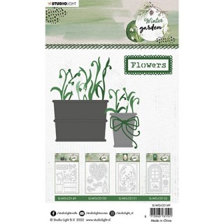 (SL-WG-CD149)Studio Light SL Cutting Die Snowdrops Winter Garden nr. 149