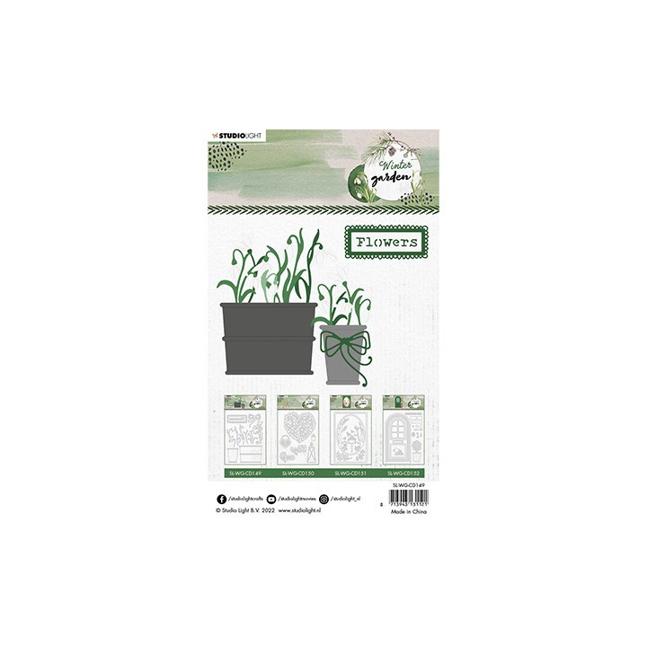 (SL-WG-CD149)Studio Light SL Cutting Die Snowdrops Winter Garden nr. 149
