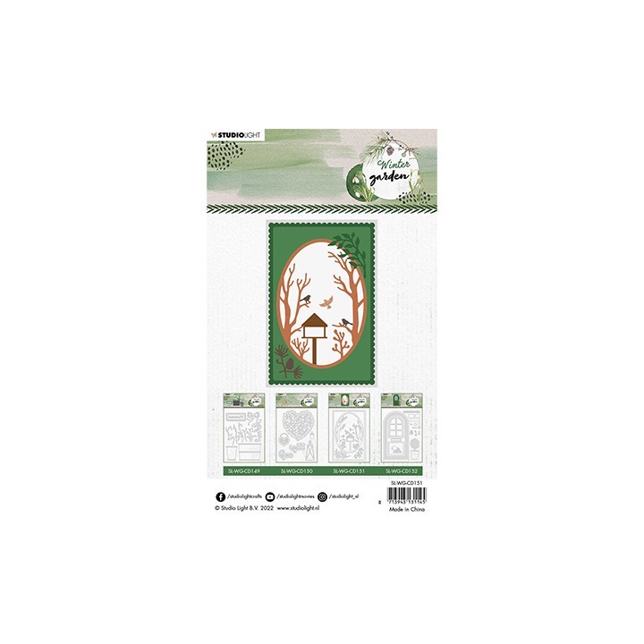 (SL-WG-CD151)Studio Light SL Cutting Die Garden view Winter Garden nr. 151