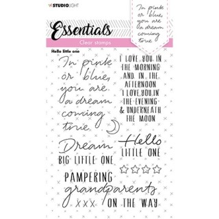 (SL-ES-STAMP174)Studio light  SL Clear stamp Hello little one Essentials nr.174