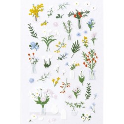(740019-21)Stafil mini stickers Flower compositions