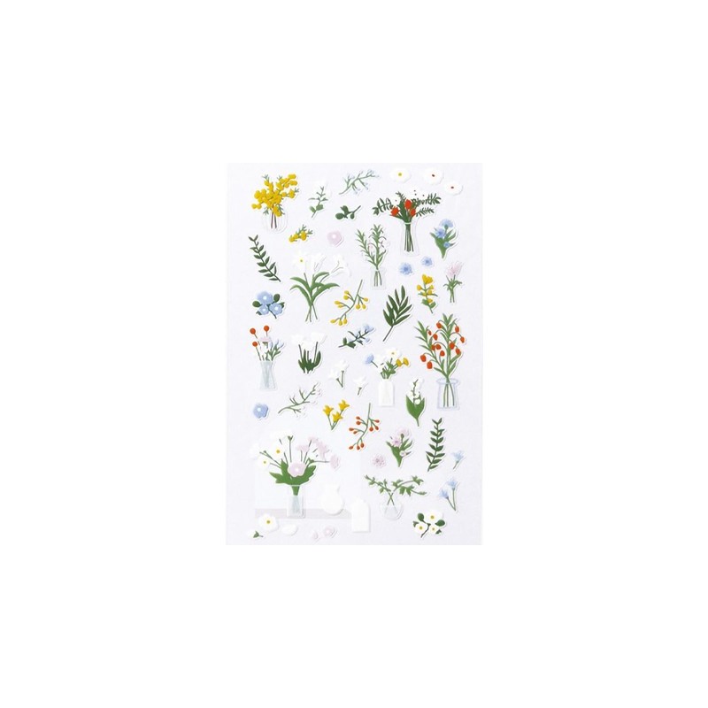 (740019-21)Stafil mini stickers Flower compositions