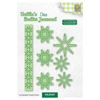 (NBJD007)Nellie's Shape dies Set of flowers-2