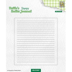 (NBJCS007)Nellie`s Choice Clear stamps Basic Notepage layout