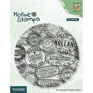 (TXCS025)Nellie's Choice Clear Stamp Postmarks