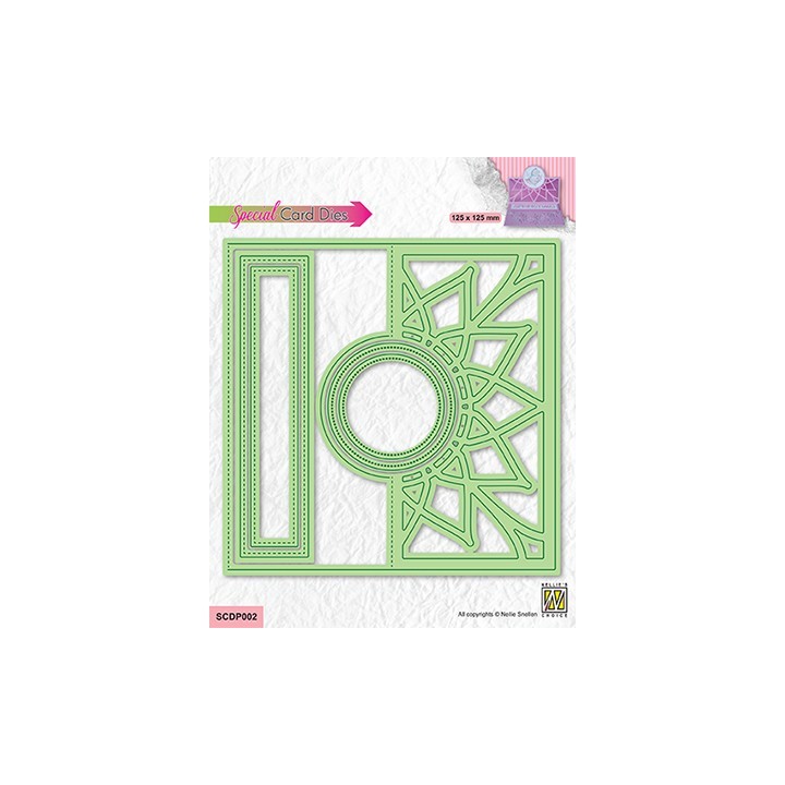 (SCDP002)Nellie's dies Easelcard dies Flower-1