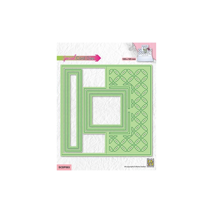 (SCDP003)Nellie's dies Easelcard dies Flower-2