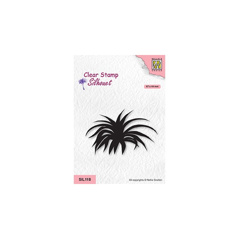 (SIL118)Nellie`s Choice Clearstamp - Crowns of tree Yucca