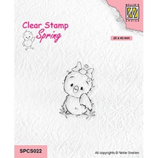 (SPCS022)Nellie`s Choice Clearstamp - Chickies: beauty