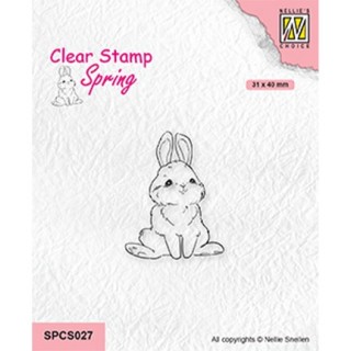 (SPCS027)Nellie`s Choice Clearstamp - Cute rabbit-2