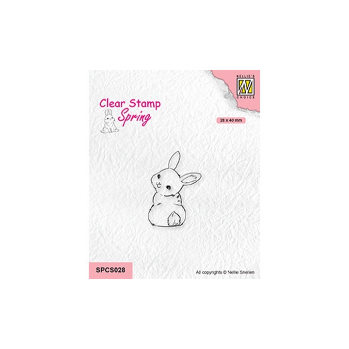 (SPCS028)Nellie`s Choice Clearstamp - Cute rabbit-3