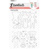 (SL-ES-SCD21)Studio light  SL Clear stamp + Dies Animal toy builder Essentials nr.21
