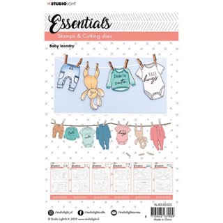 (SL-ES-SCD23)Studio light  SL Clear stamp + Dies Baby laungery Essentials nr.23