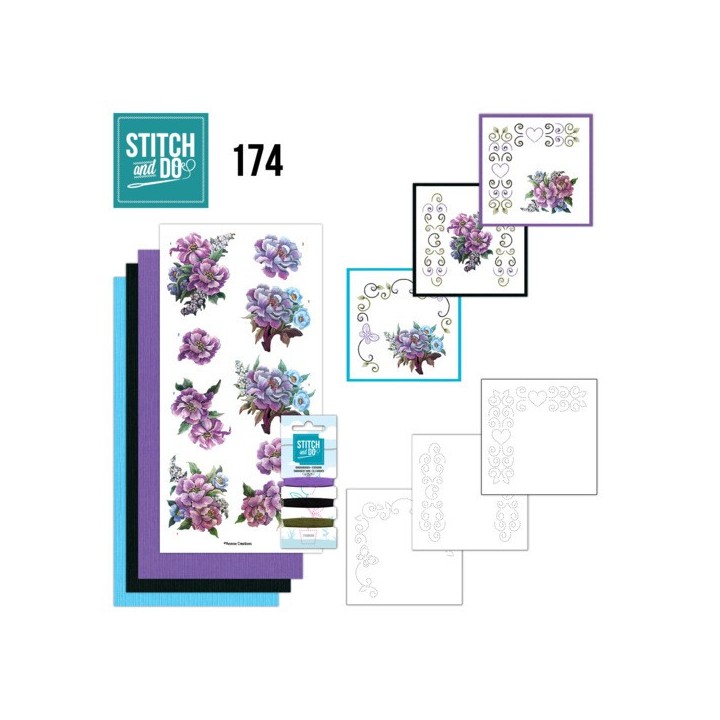 (STDO174)Stitch and Do 174 - Yvonne Creations - Graceful Flowers