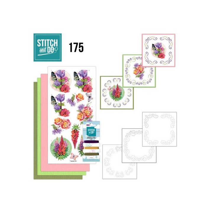 (STDO175)Stitch and Do 175 - Jeanine's art - Perfect Butterfly Flowers