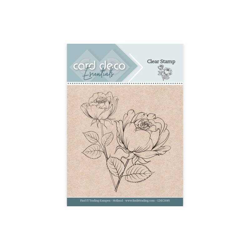 (CDECS085)Card Deco Essentials Clear Stamps - Rose