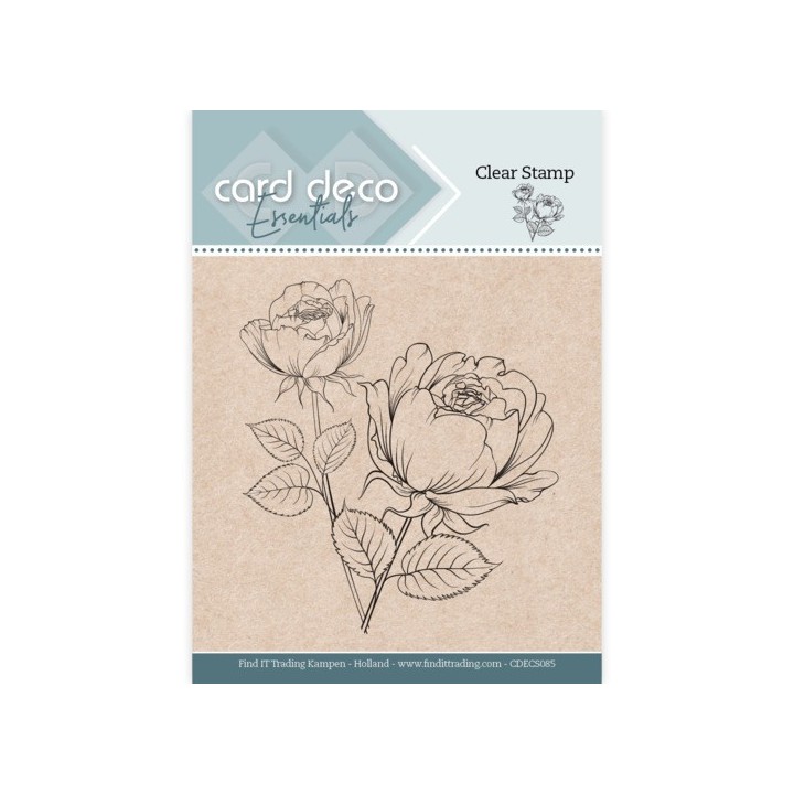 (CDECS085)Card Deco Essentials Clear Stamps - Rose