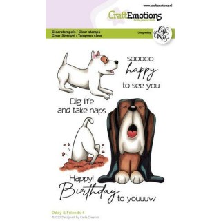 (1532)CraftEmotions clearstamps A6 - Odey & Friends 4 Carla Creaties