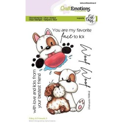 (1533)CraftEmotions clearstamps A6 - Odey & Friends 5 Carla Creaties