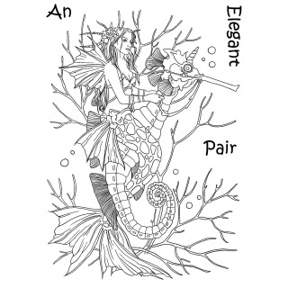 (LCMC009)The Card Hut Mythical Creatures An Elegant Pair Clear Stamps