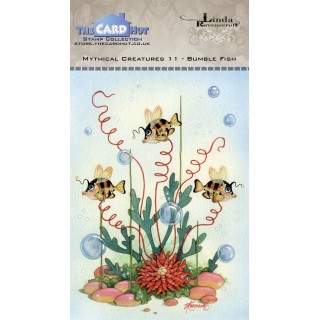 (LCMC011)The Card Hut Mythical Creatures Bumble Fish Clear Stamps