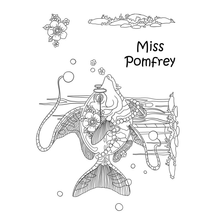 (LCMC014)The Card Hut Mythical Creatures Miss Pomfrey Clear Stamps