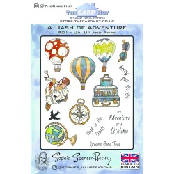 (SSB009)The Card Hut Up, Up and Away Clear Stamps