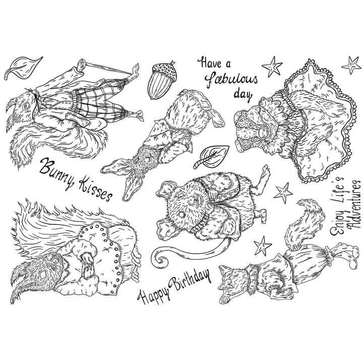 (SSB010)The Card Hut Wilderness Wonderland Clear Stamps