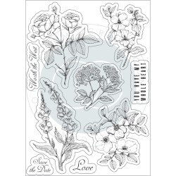 (CCSTMP075)Craft Consortium Belle Fleur Clear Stamps