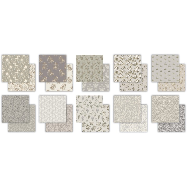 (CCPPAD032B)Craft Consortium Belle Fleur 6x6 Inch Paper Pad