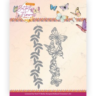 (JAD10149)Dies - Jeanine's Art - Perfect Butterfly Flowers - Large Butterfly Edge