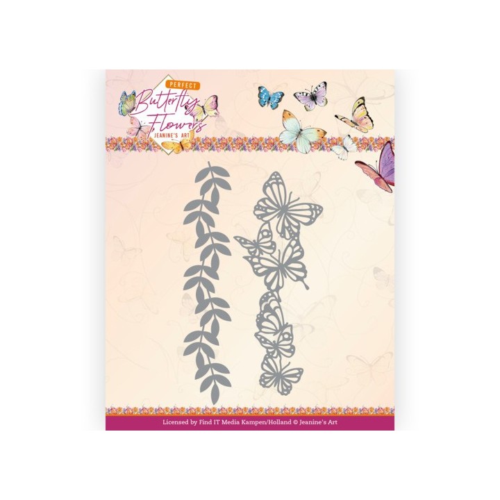 (JAD10149)Dies - Jeanine's Art - Perfect Butterfly Flowers - Large Butterfly Edge