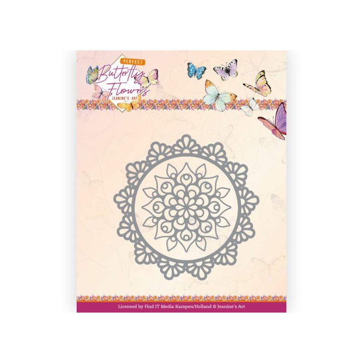 (JAD10150)Dies - Jeanine's Art - Perfect Butterfly Flowers - Flower Circle