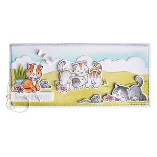 (ec0194)Clear Stamp & dies Eline's Animals - Kittens