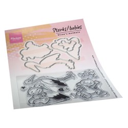 (ec0195)Clear Stamp & dies Eline's Storks and Babies