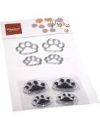 (CS1088)Clear Stamp & dies Paws