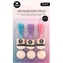 (SL-ES-INKAP01)StudioLight 3 Ink Blending Tools + 3 replacement faom pads Essential Tools nr.01