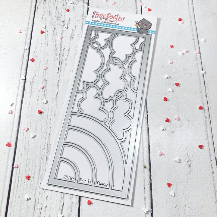 (T4T/844/Ski/Sta)Time For Tea Designs Skies the Limit Slimline Metal Dies