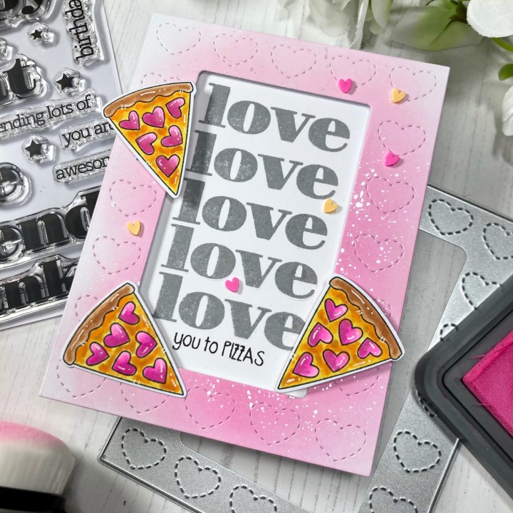 (T4T/840/A2S/Sta)Time For Tea Designs A2 Stitched Hearts Metal Dies