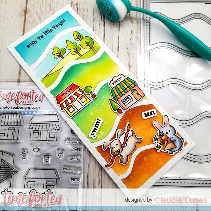 (T4T/832/Enj/Cle)Time For Tea Designs Enjoy The Little Things Clear Stamps